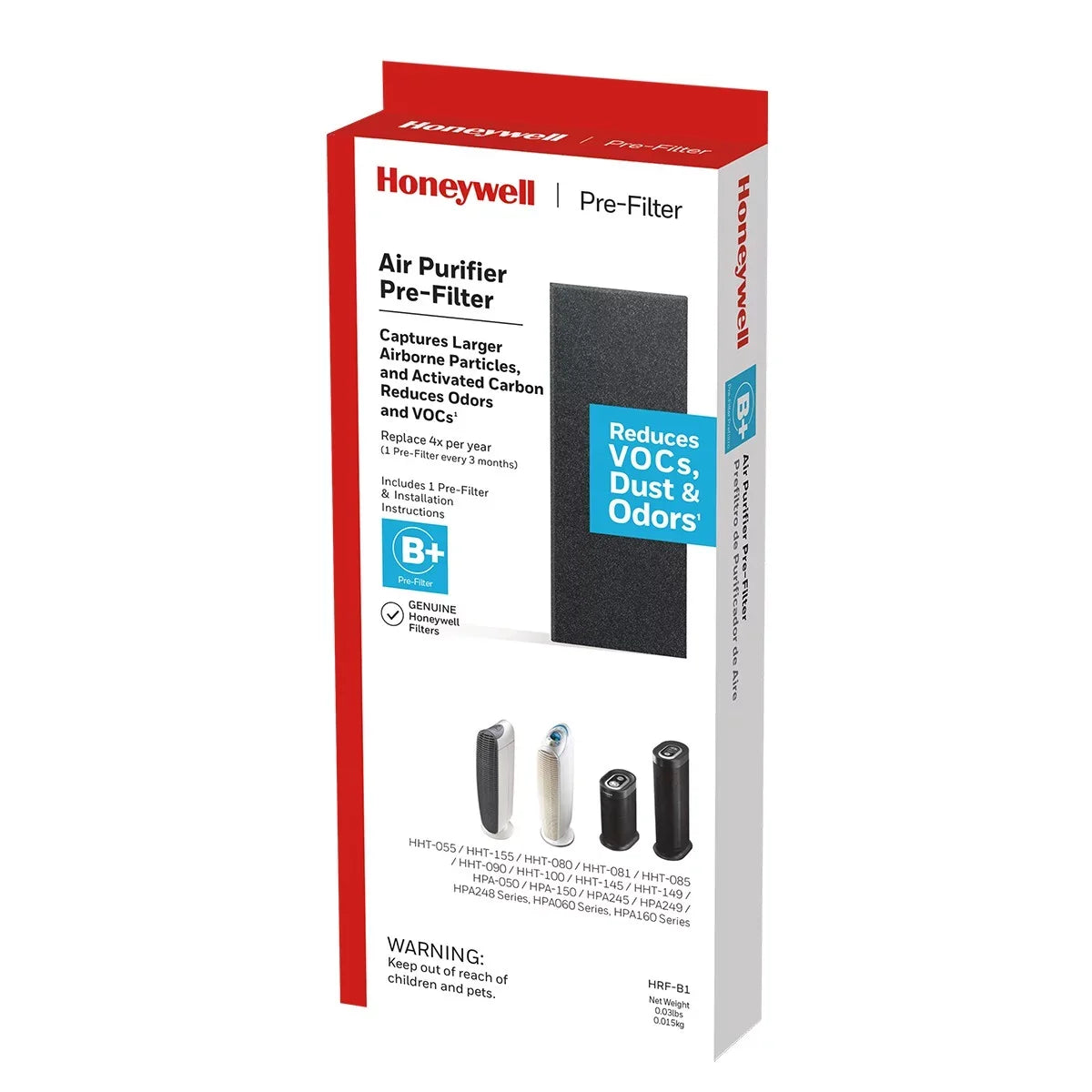 Honeywell Allergen Remover HEPA True Tower 2pk with Pre-Filter