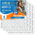 Premium MERV Made Filter Filter USA by Comparable 16x16x1 AIR. 11 Filters MPR Furnace 1000, & FILTERS Pack MPR to 1200 16x16x1 Air Electrostatic 7 Pleated AIRX Conditioner CLEAN HVAC Air WICKED FPR 4