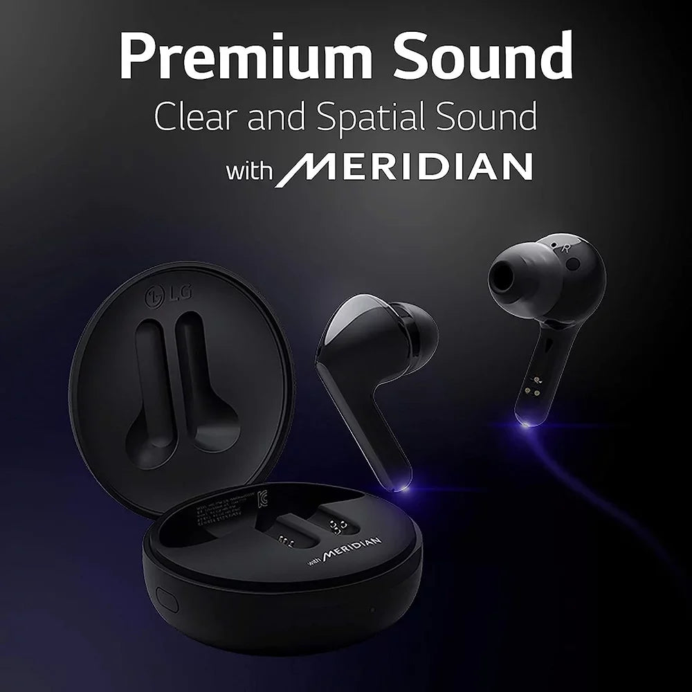 Compatible, Earbuds Free Bluetooth and TONE Noise Wireless Microphone Dual Office, Android Charging FN5W Meridian Reduction, with Open Wireless Sound, Work/Home - Box True for iPhone LG Black