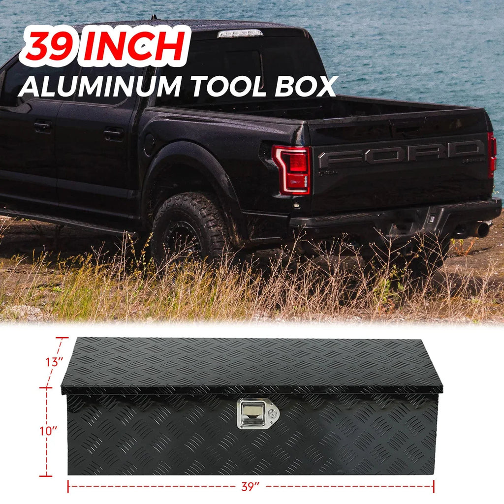 Storage Confote Heavy Duty Truck Waterproof, Lock Truck and Tool 13 Black Bed x Keys, Inches 10 Aluminum, Up 39 x Box Pick Trailer