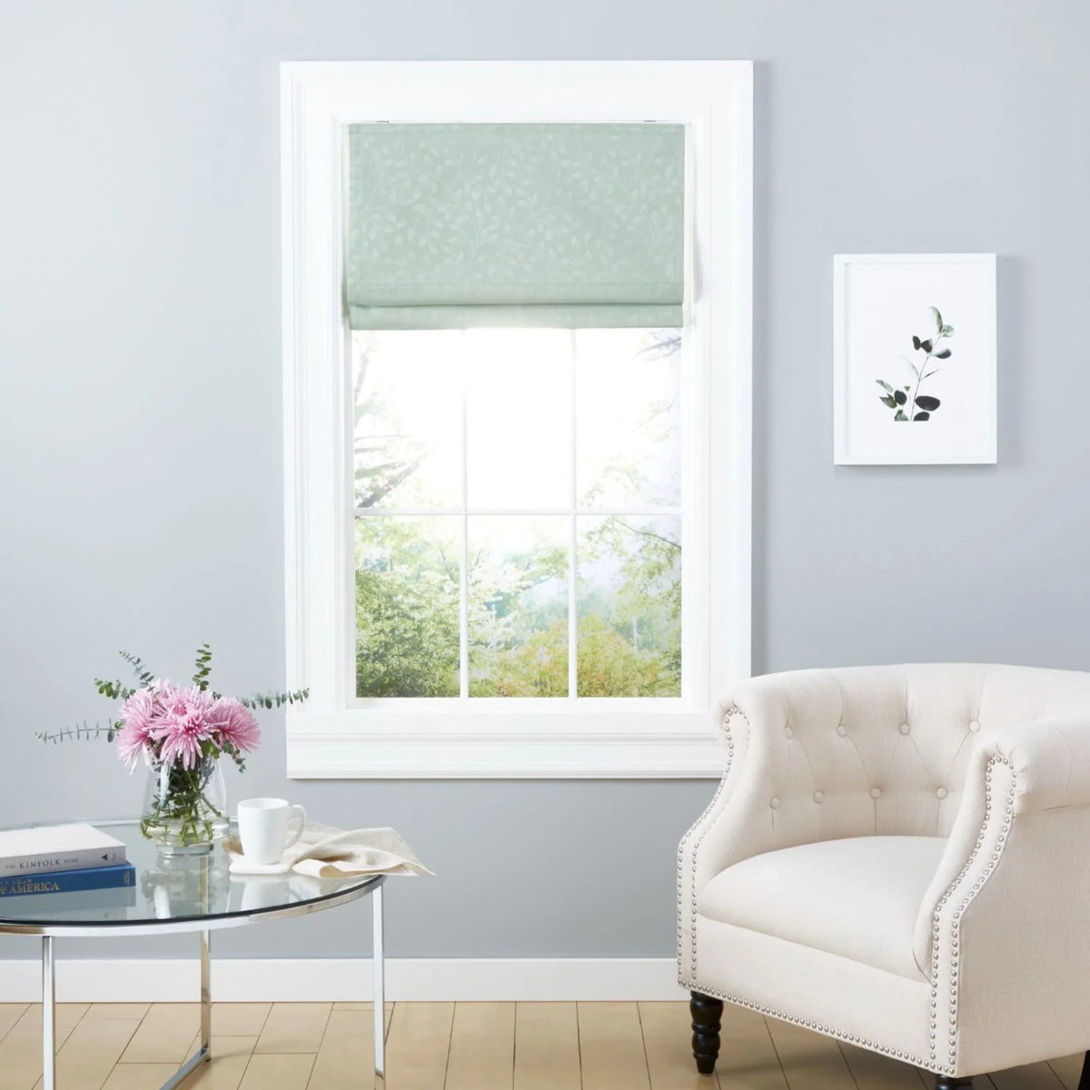 Bolan Blackout Sage Shade, Botanical 23"x Roman 64", Home Exclusive Total