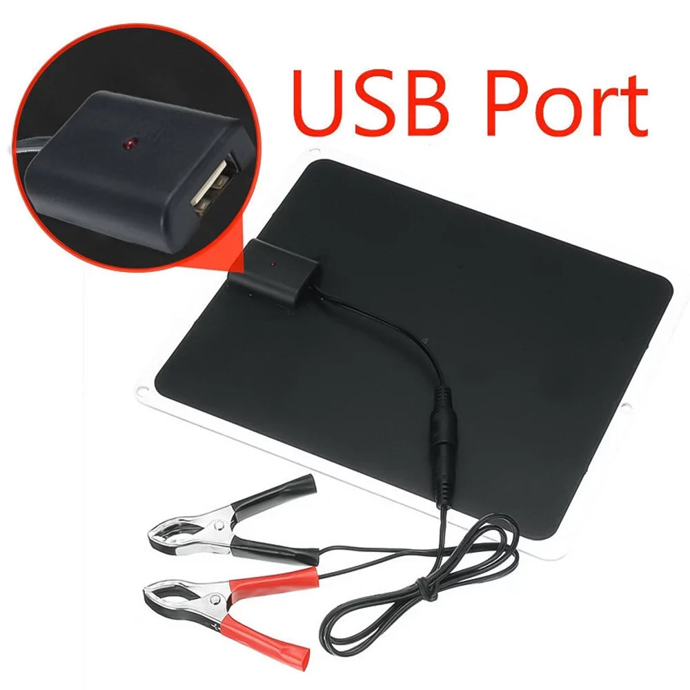 lighter,2 Kit Carabiners,1 22W bag,1 clip,1x mountaineering Alligator Car Charger,Maintainer Panel,12V/5V 2x Battery Solar RV Charger DFITO Trickle Cigarette Boat Fast W/ Charger