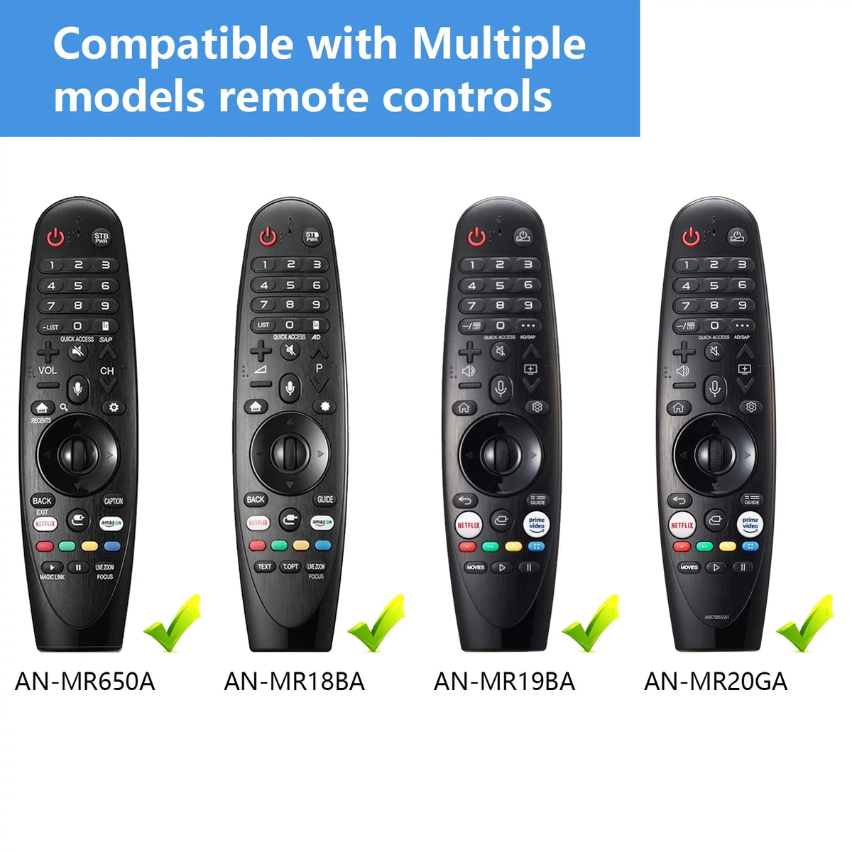Voice Prime OLED Replacement Pointer Video Keys, QNED Netflix 8K Control Remote /Alexa, 4K Hot AN-MR20GA Function NanoCell and New with LG UHD for Models Magic