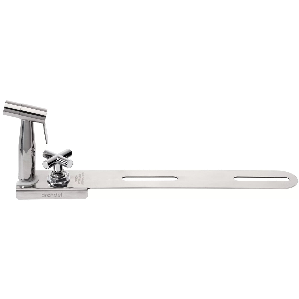 Luxury Steel and Shut with Sprayer off, CleanSpa Holster Stainless Brondell Bidet Integrated Hand-Held