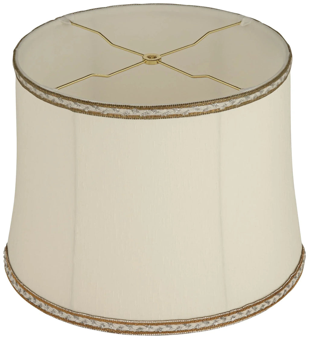 Washer and Top x Springcrest 12" Shades Drum Harp 16" Fitting Lamp Replacement High Milano Cream Medium x Finial Bottom 14"