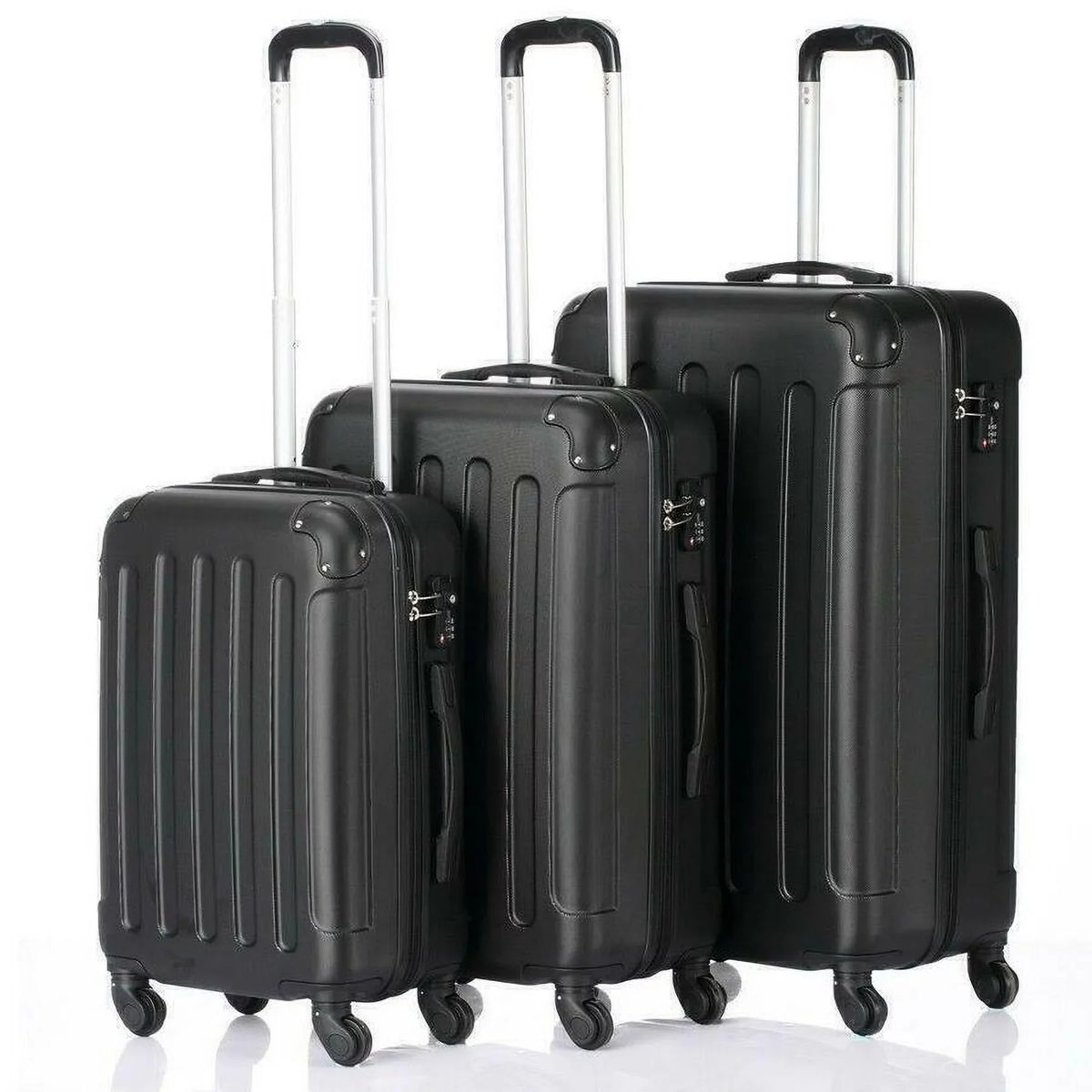 Set TSA-Approved, Luggage Trolley ABS 3 pcs Spinner Bag, Suitcase, Travel