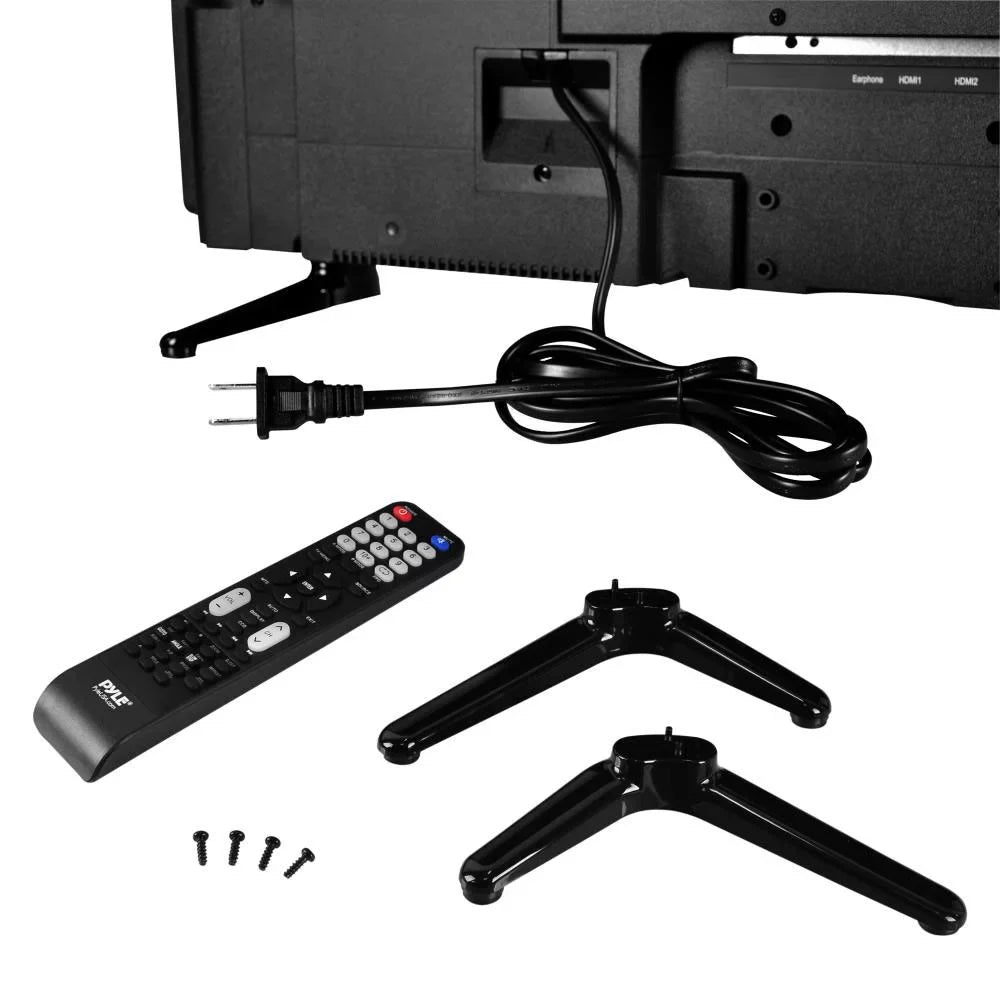 PTVDLED32.5 TV HD 2 32 Pack) Player Inch Pyle x 1080p LED with Widescreen DVD (2