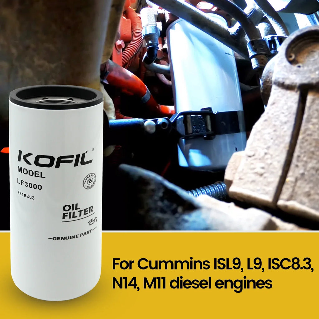 12pcs Oil Filter LF3000 Filter Combination Cummins Fleetguard For Lube