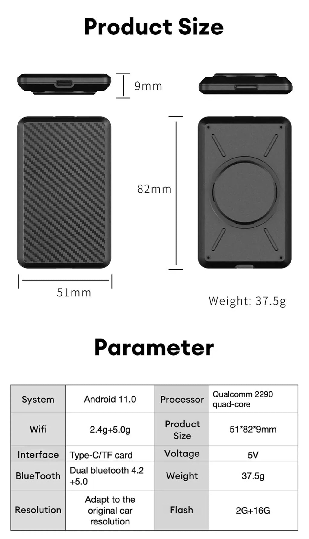 AI Wireless Netflix Dongle Box Wifi Audi/Toyota/VW/Golf/Mercedes/Subaru for Android 11 Wired Masslatie Mini Fit Youtube CarPlay to System