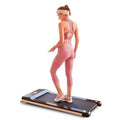 Portable Home Remote Treadmill Office Treadmill Pad & Under with Fitness App Desk for Walking Mini Control