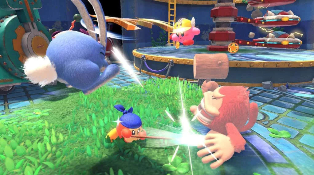 Cloth Cleaning with Screen Forgotten and Nintendo Land - Switch Kirby the