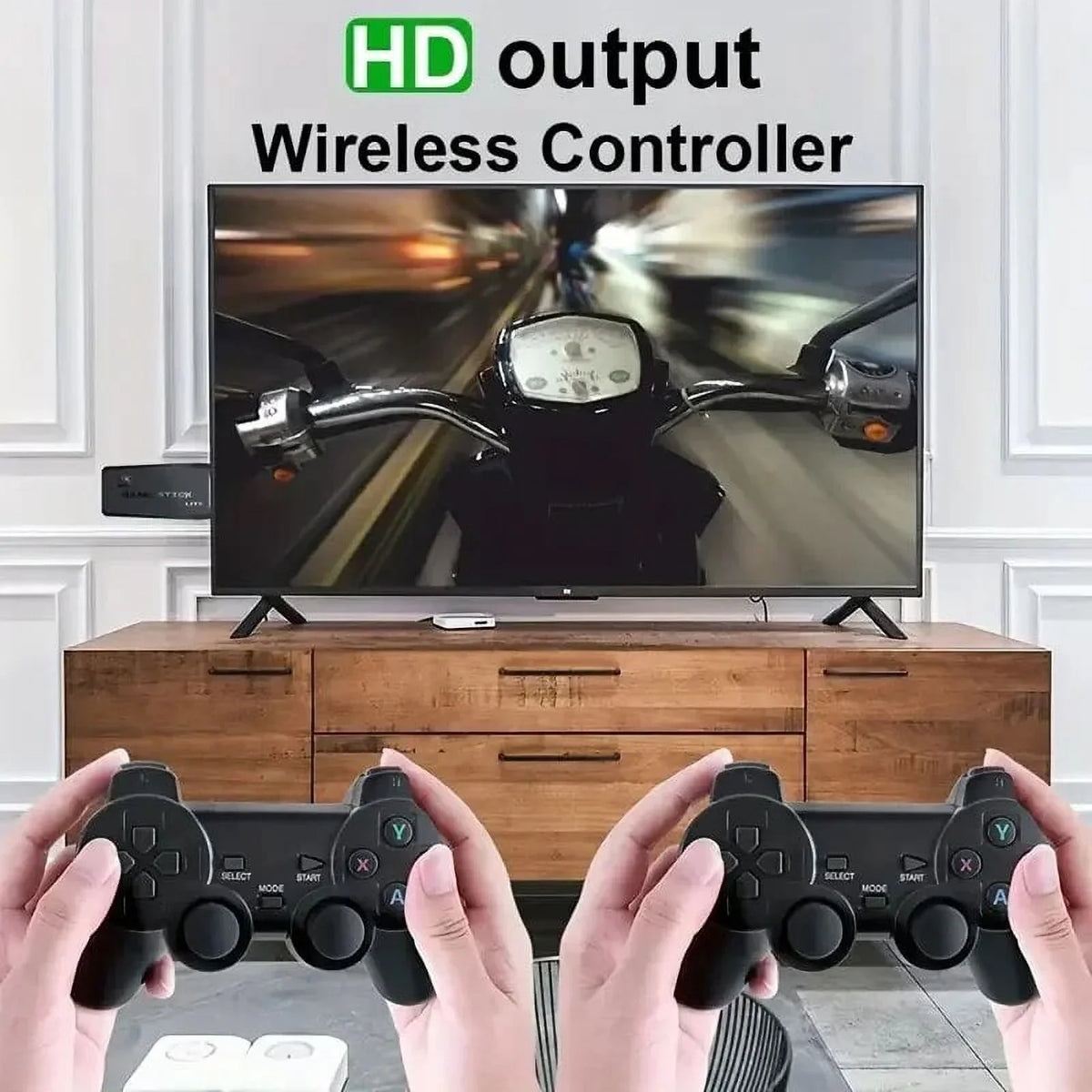 Stick Emulators 4K Console Controller 2.4G With 20000 TV Game Wireless Games For 12 PS1/FC/GBA/MAME/MD M8 HD Video Game Classic