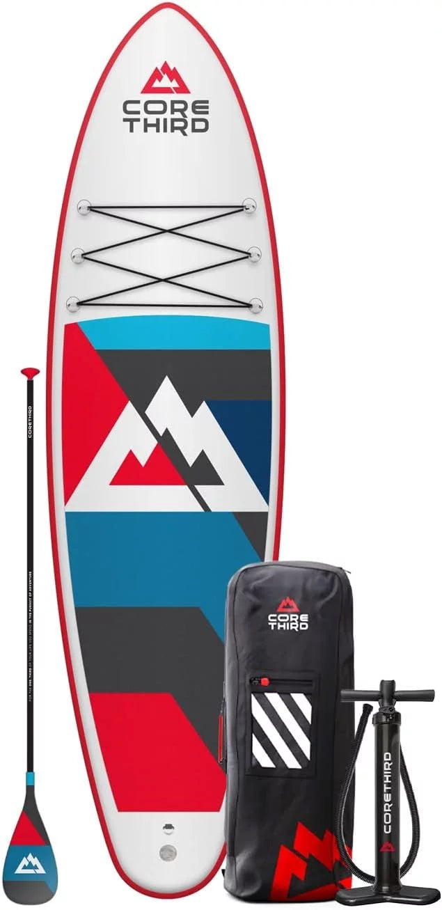 Third for and Inflatable SUP with Kit Complete Destin Lakes 10'6" Paddle Core Beaches Board