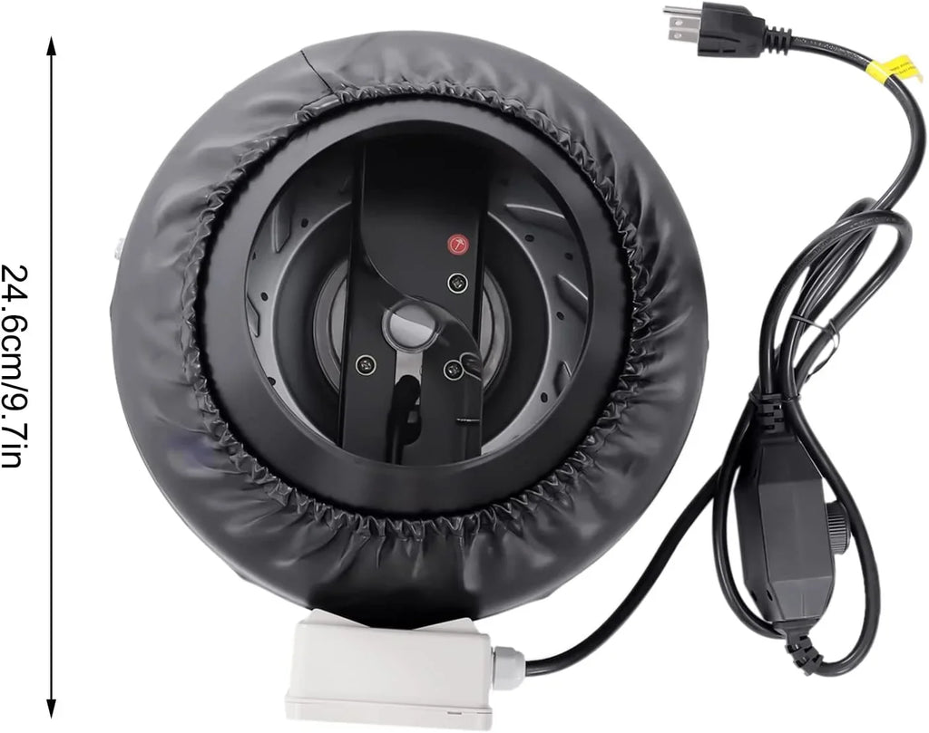 Inch Powerful FETCOI Speed Filter Grow Fan Grade Fanwith Booster & Fan with Industrial Controller Combinable Exhaust Tent Fan Carbon Duct 8 HEPA Filter Inline