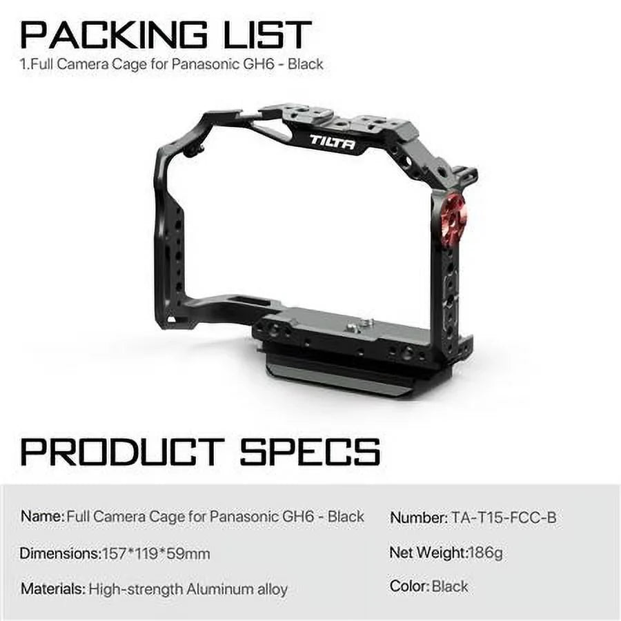 Panasonic Full Camera Black Lumix Cage GH6, for
