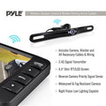 Pyle Waterproof, 4.3 Camera Rearview Wireless Monitor Black Car Backup System Screen M-PLCM4375WIR_0