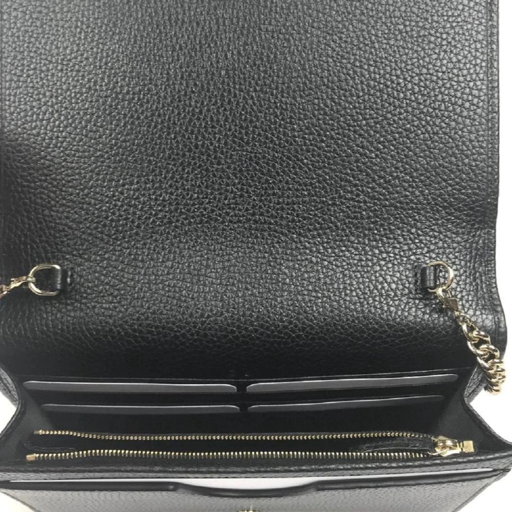 Wallet Body Chain Bag Cross Black on Soho Leather