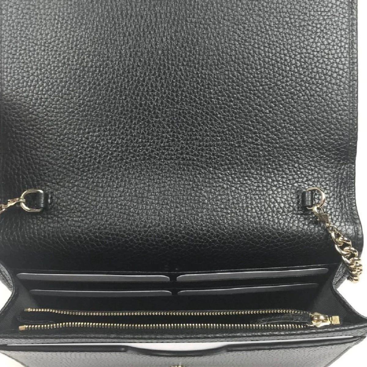 Wallet Body Chain Bag Cross Black on Soho Leather