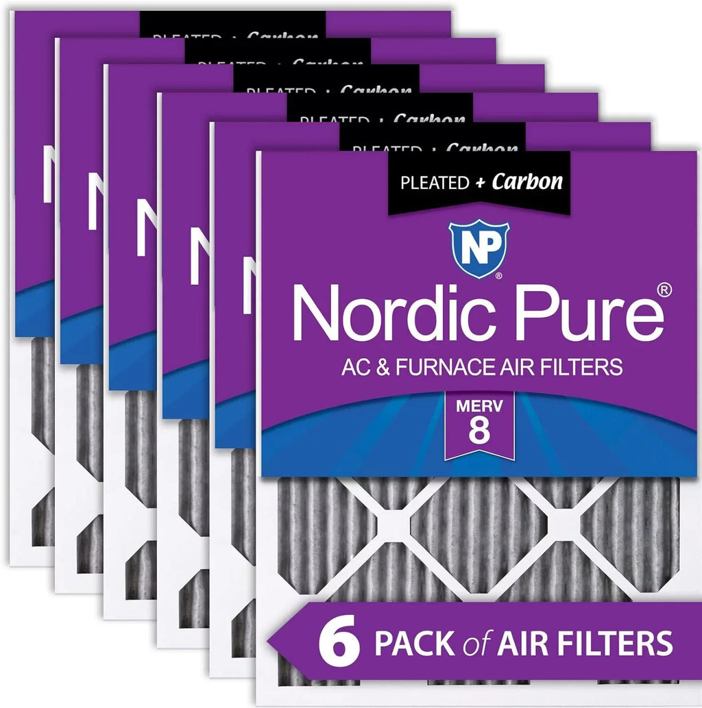 18X30x1 29 Air Pleated Carbon X Furnace 3/4 Plus 3/4 Filters Pack X (17 6 8 MERV 3/4)