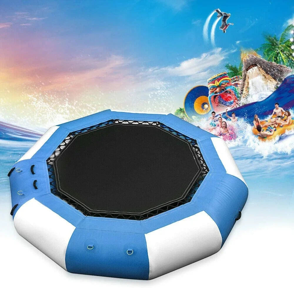 880lb 17Ft Bouncer Miumaeov Floated Beach Trampoline Pool liquid Ring Jump Inflatable 400kg/ Platform Float Swimming Jump