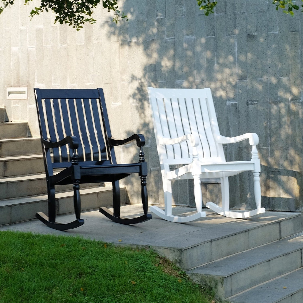 rocker cambridge mahogany lyon white casual porch
