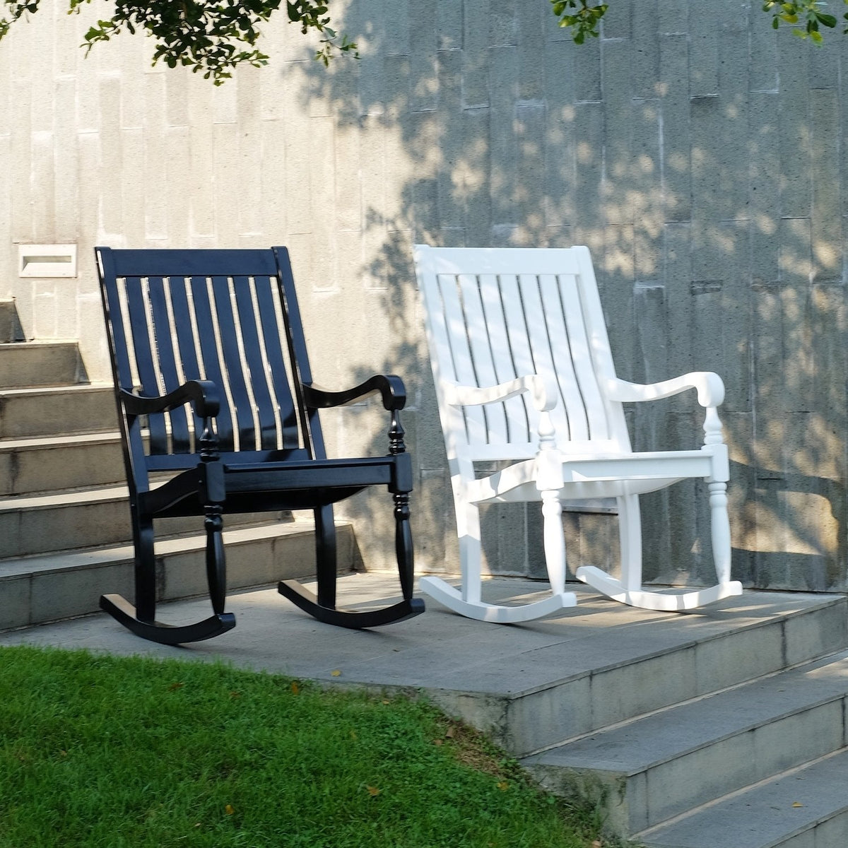 rocker cambridge mahogany lyon white casual porch