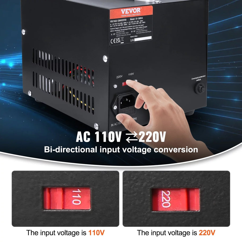 BENTISM CE Converter 220V-110V 2000W Transformer Step Up/Down Voltage /110V-220V
