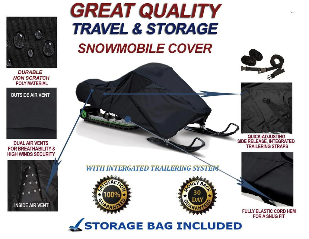 Storage Sleds. 2005-2009 Doo GSX Mud Bombardier Protection and and for Travel 300D Slush Cover Sport 500 Ski Snowmobile Compatible SS