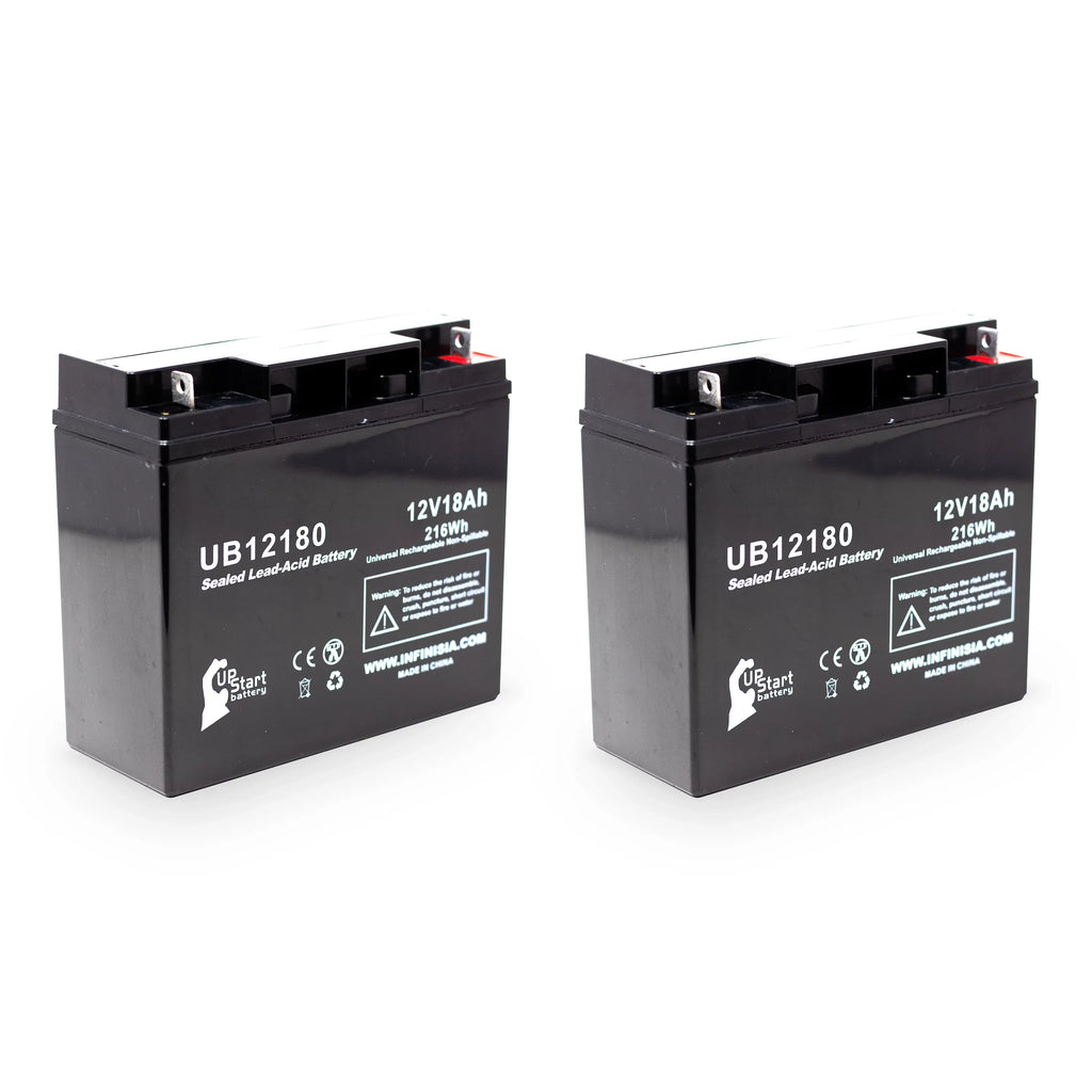 T4 Sealed 18Ah, Lead SLA) Compatible 18000mAh, AGM, Battery Acid BATTERIES UB12180 - Replacement (12V, - PICHER Terminal, 2x Battery Universal CFM12V18 EAGLE Pack
