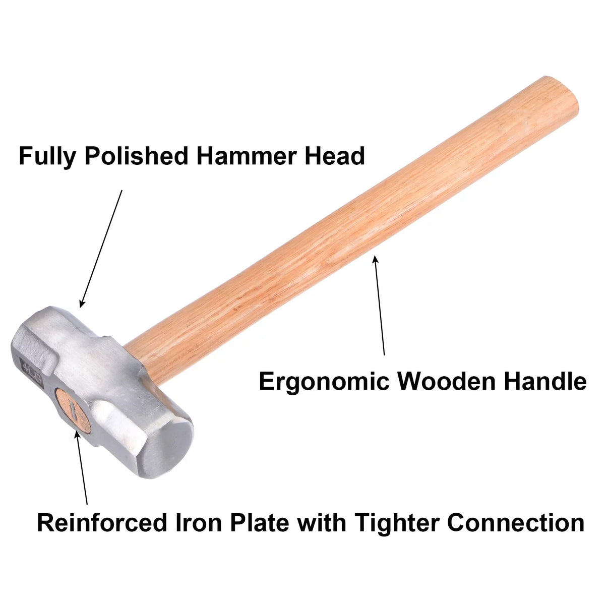 Home 1070g 12.2" Handle Sledge Woodworking for Steel Engineer Head Wood Hammer Forged Uxcell with Hammer Industry