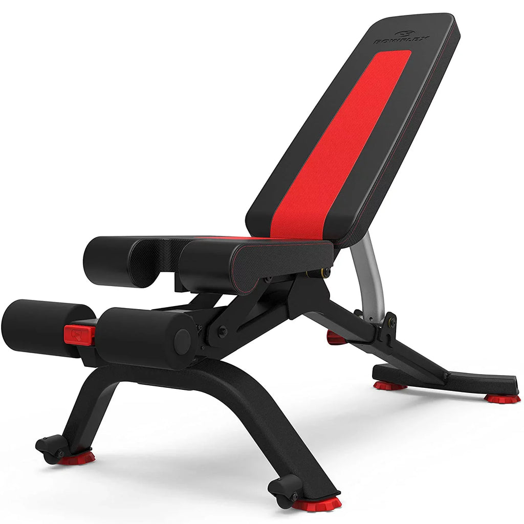 Bowflex Stowable Bench, with 100675 SelectTech Adjustable with SelectTech Angles Bowflex Stand Rack Adjustment 6 5.1S Dumbbell Media Bundle