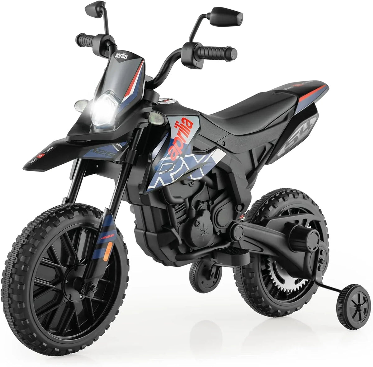 Power, with Headlights Battery Electric Blue Kids LED 12V Color Motorcycle Foxhouse1 Ride-on -