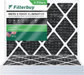 AC Carbon Eliminator with Filterbuy HVAC 14x18x1 Air Pleated MERV Activated Filters (5-Pack) 8 Odor Furnace