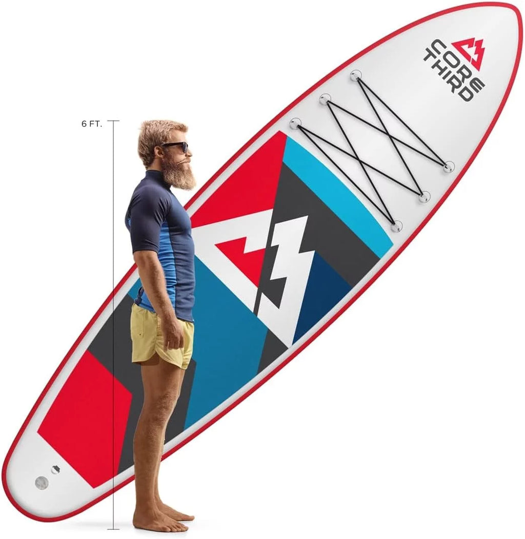 Third for and Inflatable SUP with Kit Complete Destin Lakes 10'6" Paddle Core Beaches Board