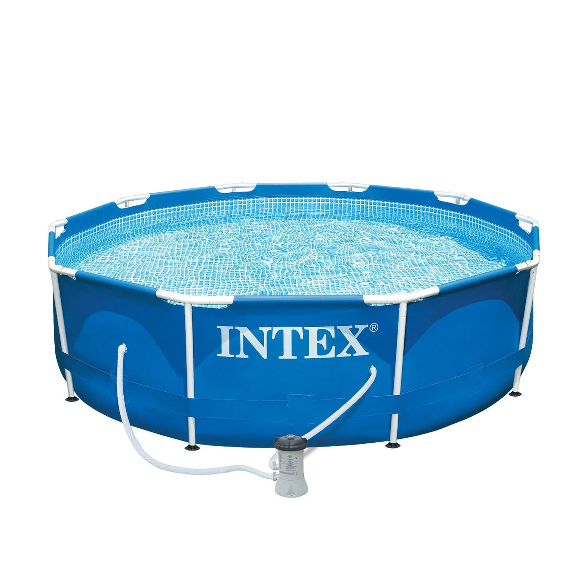 Kit and Frame Pack) Pool Swimming Intex Cleaning (2 Metal Pool Filter Pump with