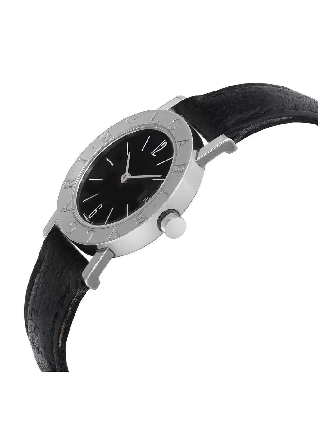 Bvlgari 26mm Dial Watch Steel Quartz Black SLD Bvlgari Ladies BB 26