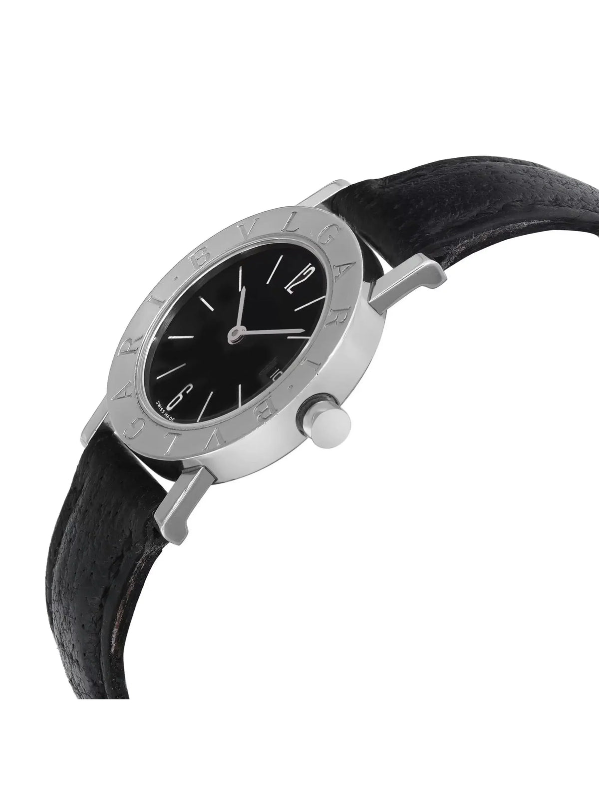 Bvlgari 26mm Dial Watch Steel Quartz Black SLD Bvlgari Ladies BB 26