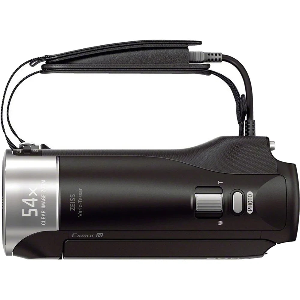 HD Camcorder More Charger HDRCX405 Recording Video with HDMI Tripod Battery SD Card Mini Handycam 32GB Memory Bundle Cable Spare and Case Micro Travel