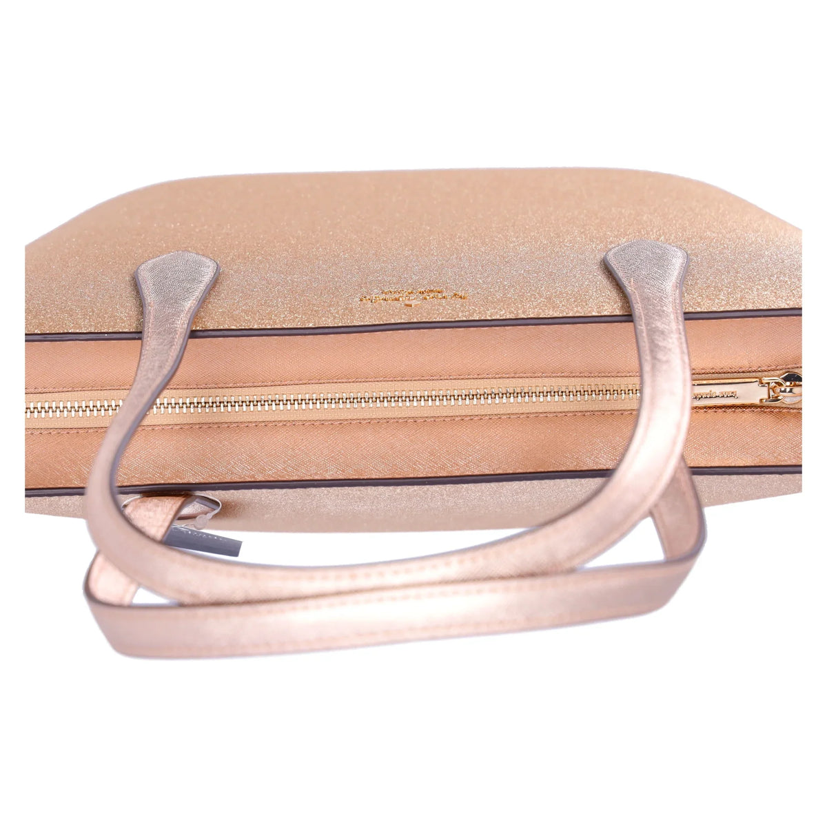 Kate Tote Holiday Top Wallet Bag Gold Spade + Glitter Glimmer Large Zip Shoulder