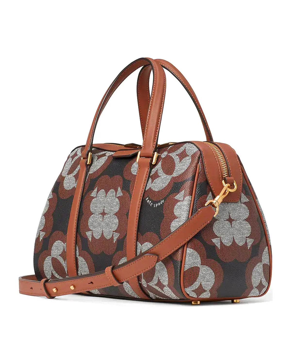 Monogram Satchel Flower Medium Spade Eleanor