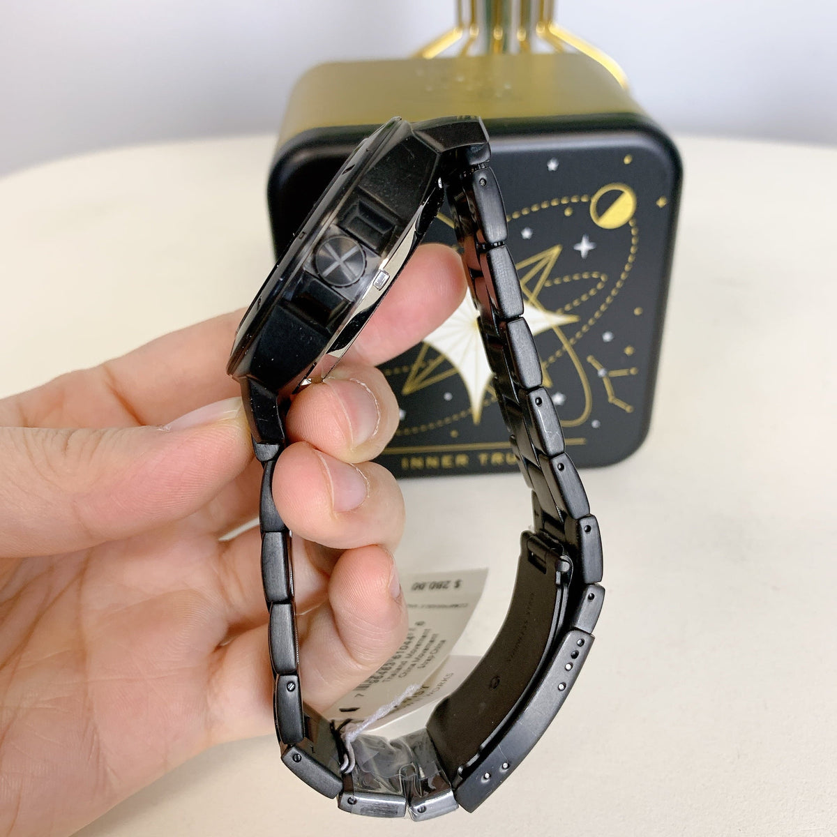 Fossil Black Stainless Watch BQ2788 Privateer Steel Twist
