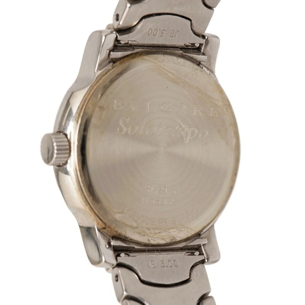 Watch Solo ST29S Quartz Tempo (Good) Bvlgari Stainless BVLGARI Pre-Owned Dial Steel Ladies Black