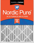 Carbon 15 Nordic Filters 5/8) Plus 1 20x24x4 Air Pack (3 Pure Pleated MERV
