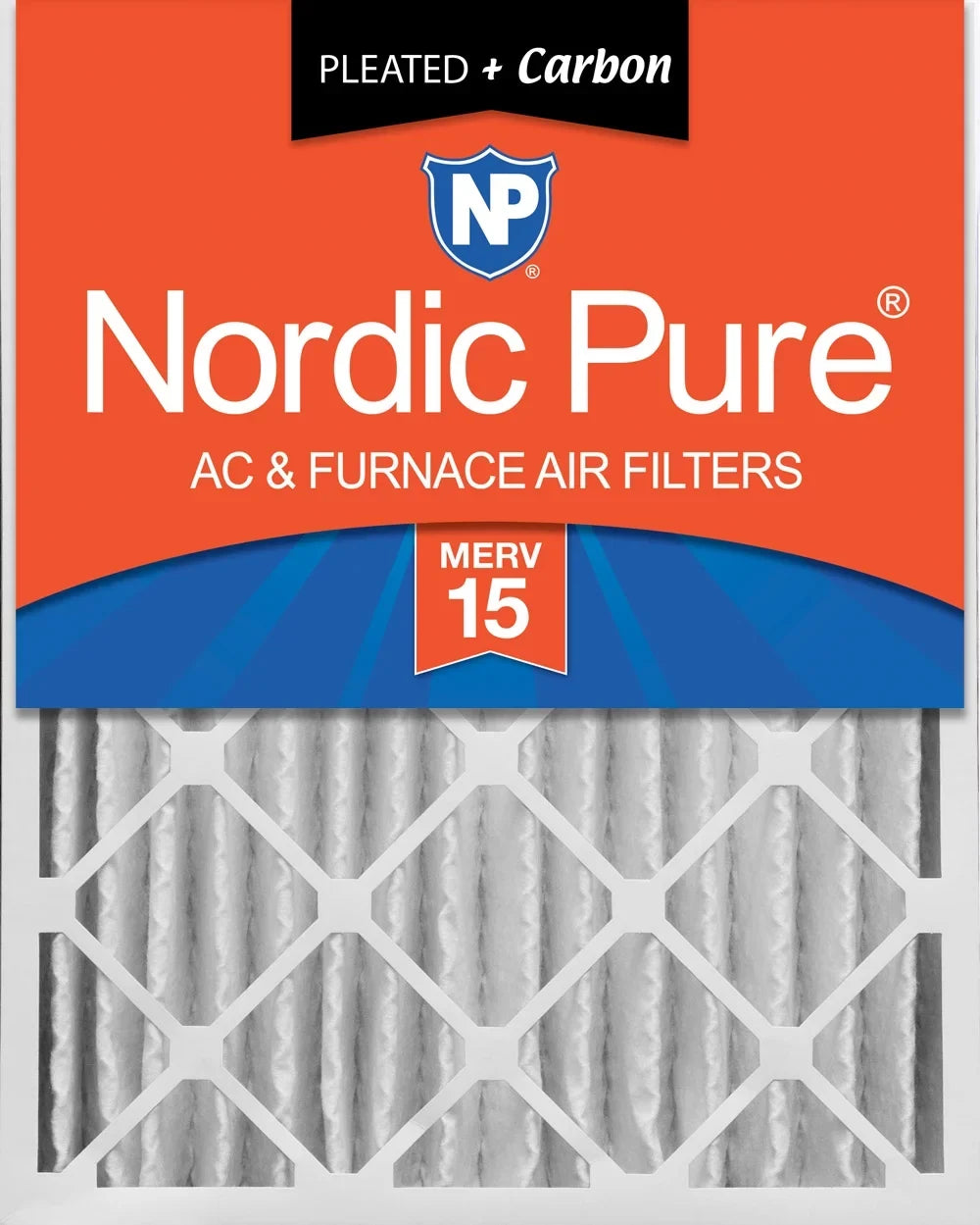 Carbon 15 Nordic Filters 5/8) Plus 1 20x24x4 Air Pack (3 Pure Pleated MERV