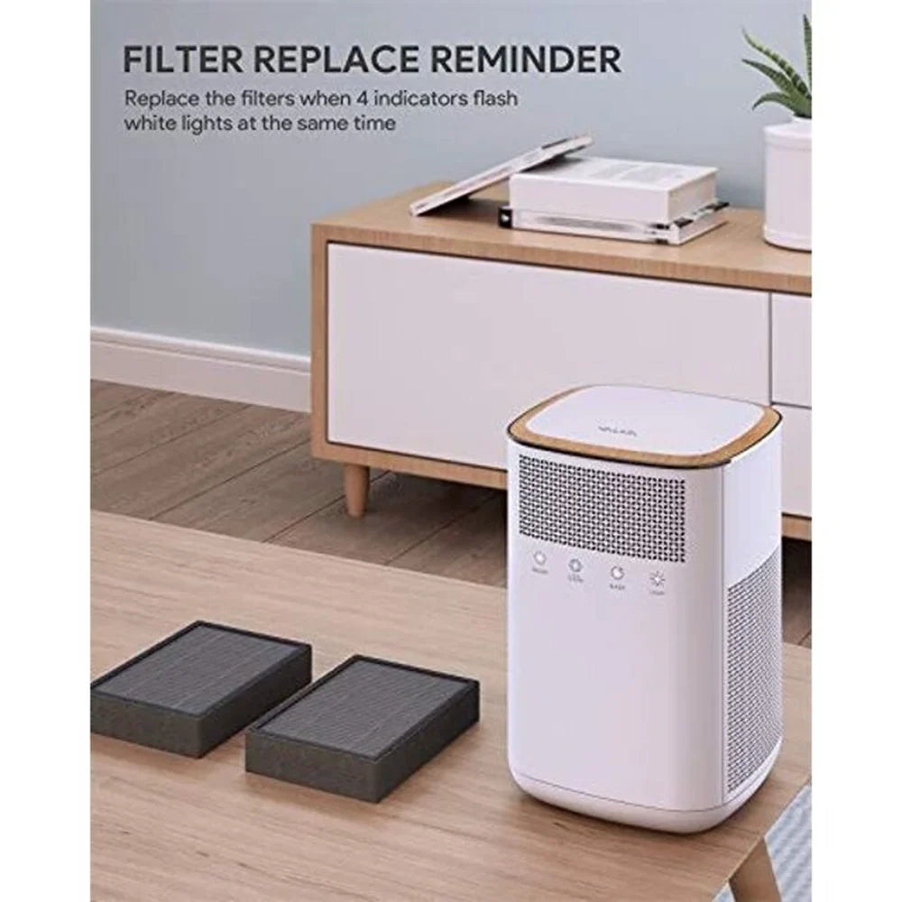 HEPA Filters Purifier for Air with Home Air LED - Light Device Bedroom PU-P02 3M True White Clean Night