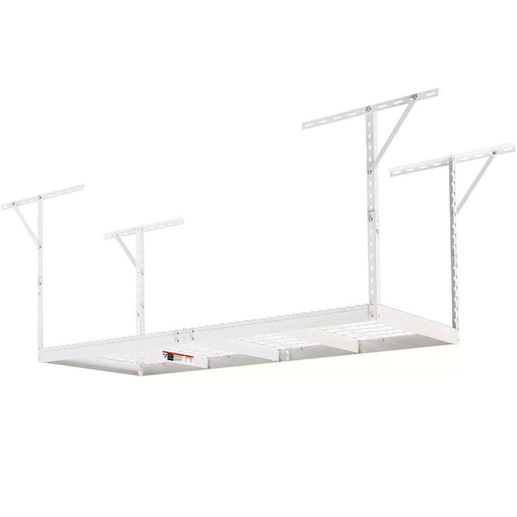 Ceiling White VEVOR 600lbs Rack Overhead Storage Garage Adjustable 36x96in Rack