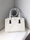 Comparts 3 Satchel Bag Leather KATE Warm Blush Perry SPADE Beige Purse NWT KB673