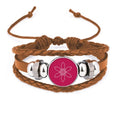 Leather Jewelry Pattern Flowe Ornament Petal Bracelet Wristband Flower