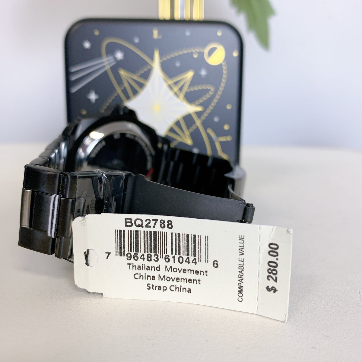 Fossil Black Stainless Watch BQ2788 Privateer Steel Twist