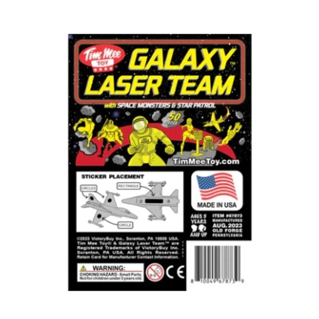 '- Galaxy Yellow 50pc USA - Laser in Red Set Team vs TimMee Figures Made SPACE
